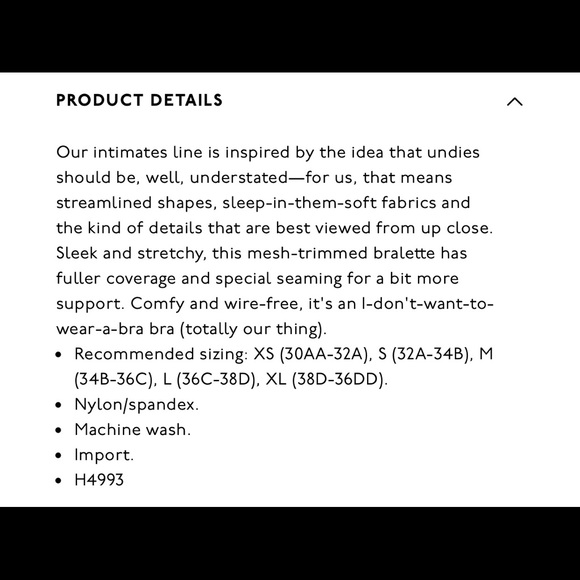 Brand new Mesh-Trimmed Sammie Bralette. - Picture 2 of 5